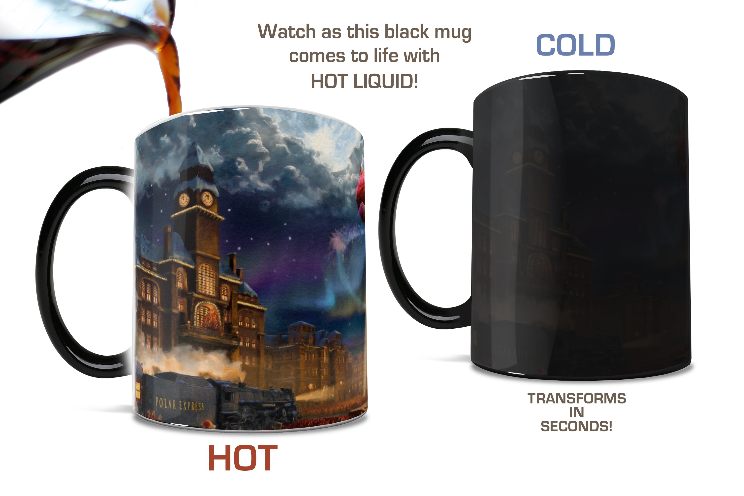 The Polar Express (Thomas Kinkade Studios Studios) Morphing Mugs® Heat Sensitive Mug MMUG150